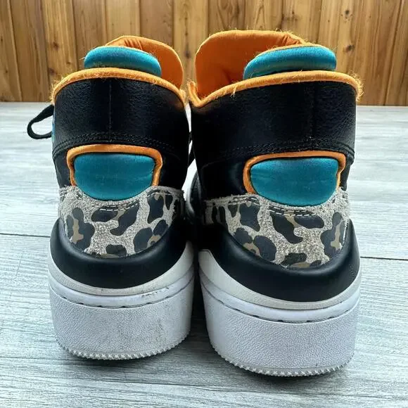 Converse ERX 260 High Tops Kids 7 Black Turquoise Orange Retro 80s Sneakers Shoe - Picture 5 of 9